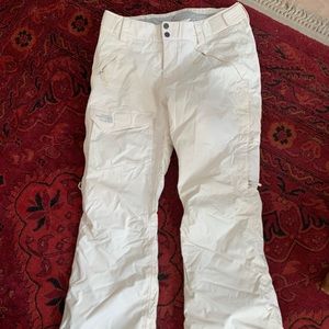 North Face White Snow Pants